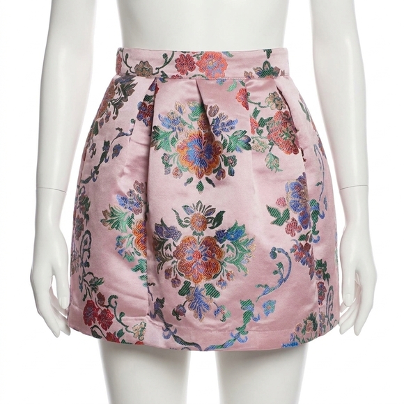 FREE PEOPLE Dresses & Skirts - NEW FREE PEOPLE benjamine mini skirt in pink combo